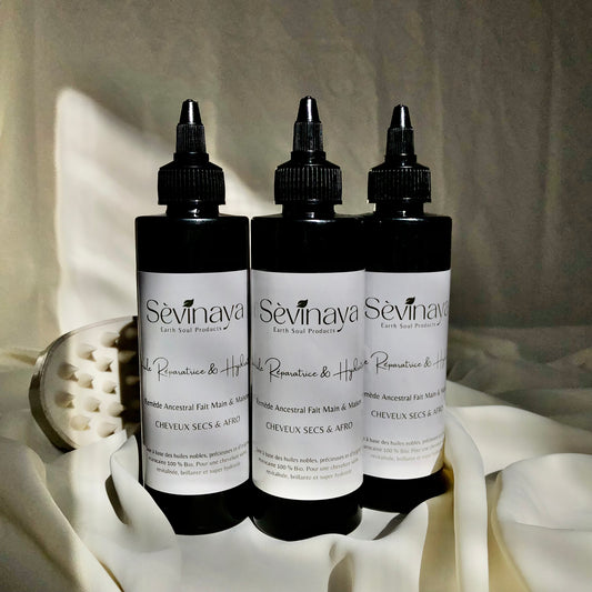 Pack de 3 Huiles Réparatrices & Hydratantes + Brosse Masseuse et 1 Sachet Tebrima