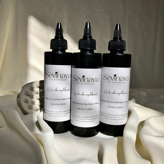 Pack de 3 Huiles Sébo-équilibrantes + Brosse Masseuse et 1 Sachet Tabrima Gratuit